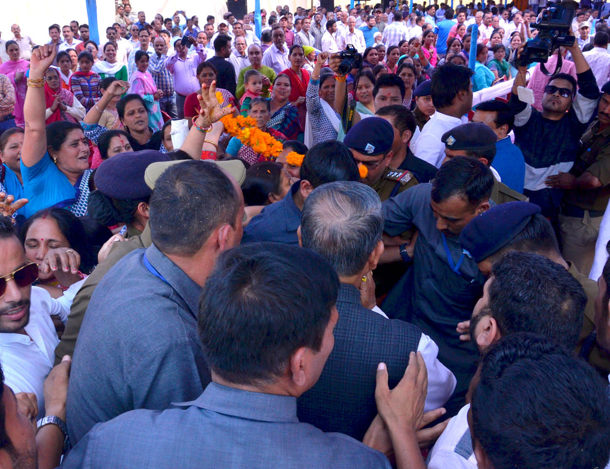 Workers in the CM program commotion.