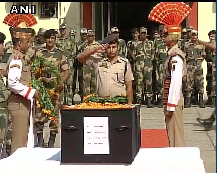 LAST RITES OF SHAHEED SUSHIL KUMAR IN JAMMU