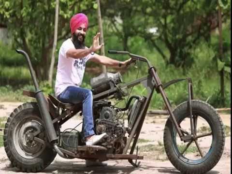 mohali repairist ranjit randhava assembled super bike bambukat by using garbage things
