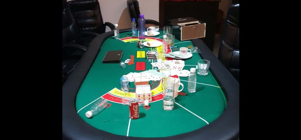 casino was running in sainik farm 5 lakh was entry fees