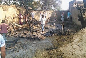 fire home kaushambi