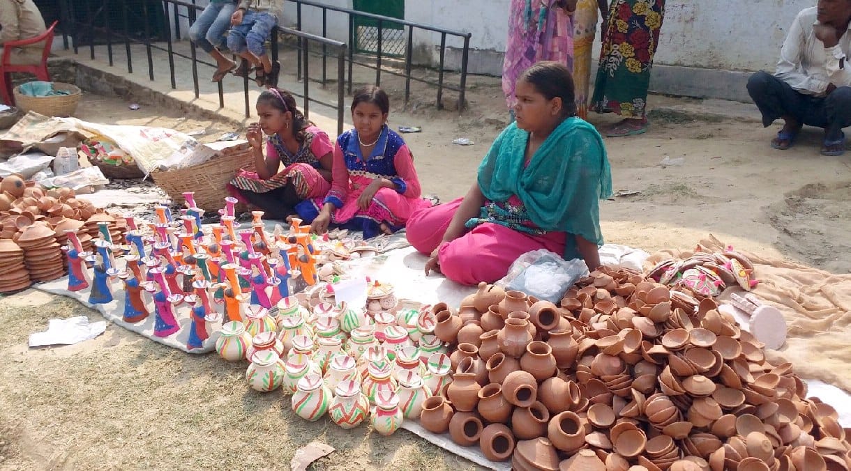 Suagada celebrating Diwali festival in primary school