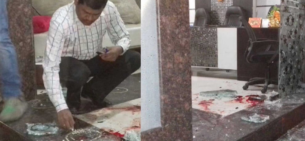10 round firing at financer office, assistant died