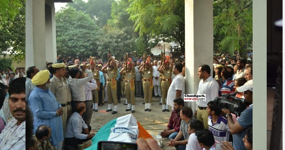  Haryana Kurukshetra bsf soldier sushil kumar funeral, pictures
