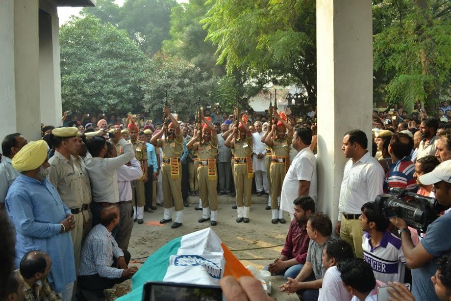  Haryana Kurukshetra bsf soldier sushil kumar funeral, pictures