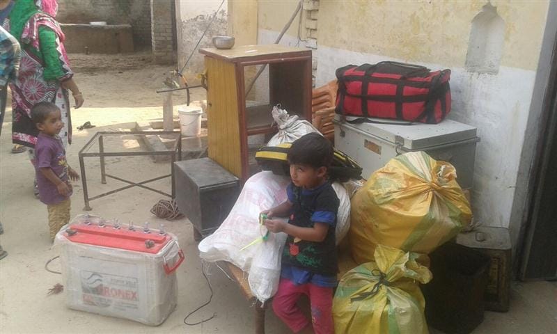 Exodus of villagers from Satrapur