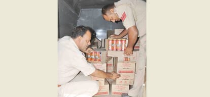 heakth and family welfare ministry people using vaccine van for smuggling wine in haryana 