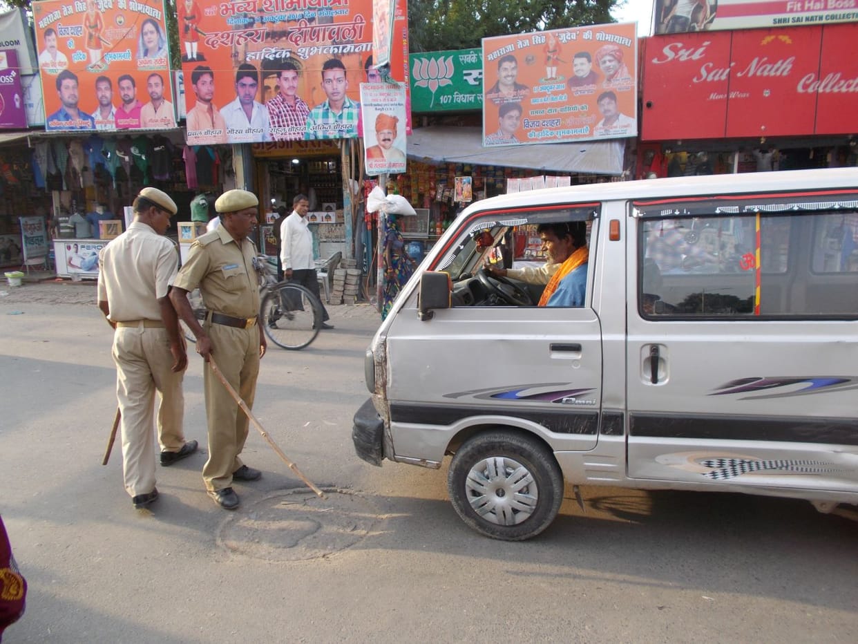 no entry for outside vehical in vrindavan