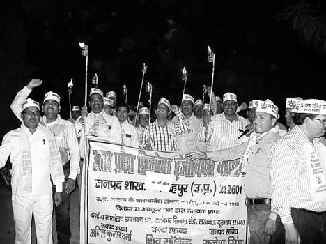 Torch procession fired slogan