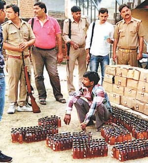 police arrested one person with illegal beer