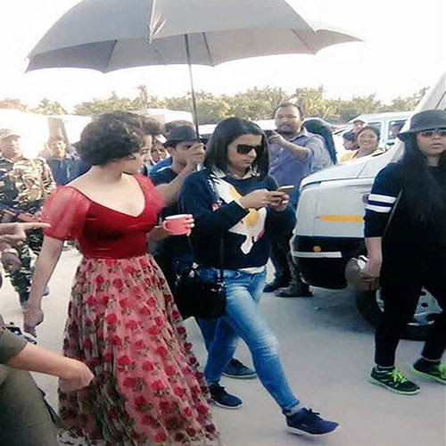 kangana said that she was doing toilet in open