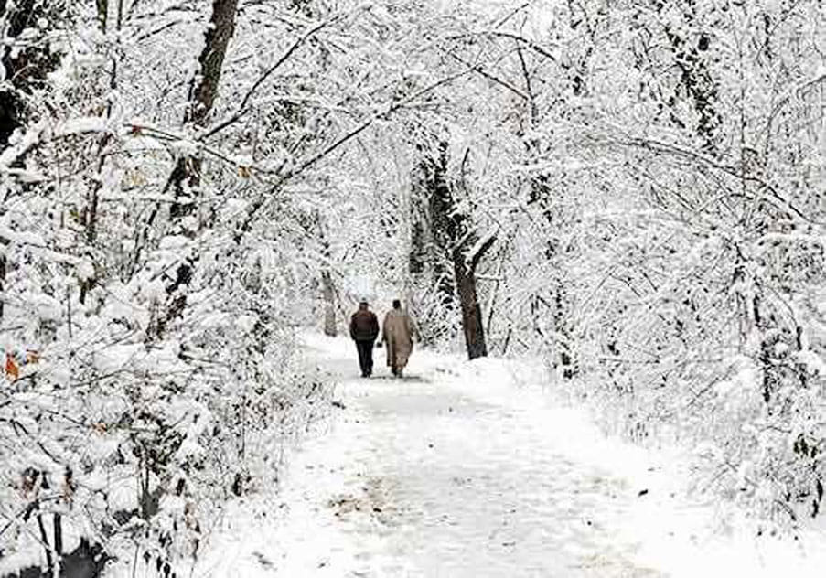 Starting snowfall on mountains cold would increase after Diwali