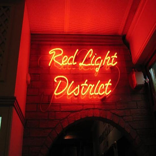 Thailand's red light sex workers are wearing black 