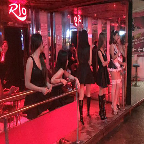 Thailand's red light sex workers are wearing black 