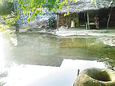 The five villages and hundreds of acres of crops strike trouble