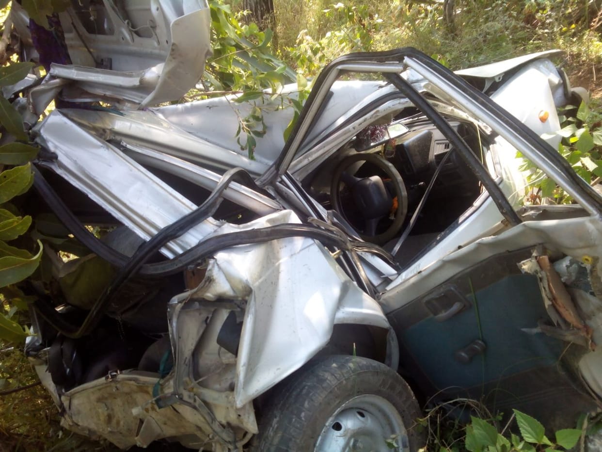 Two killed in road accident, six 