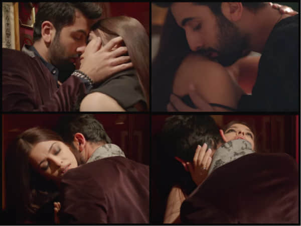 Ranbir reacts on intimate scenes with Aishwarya and you can't miss it