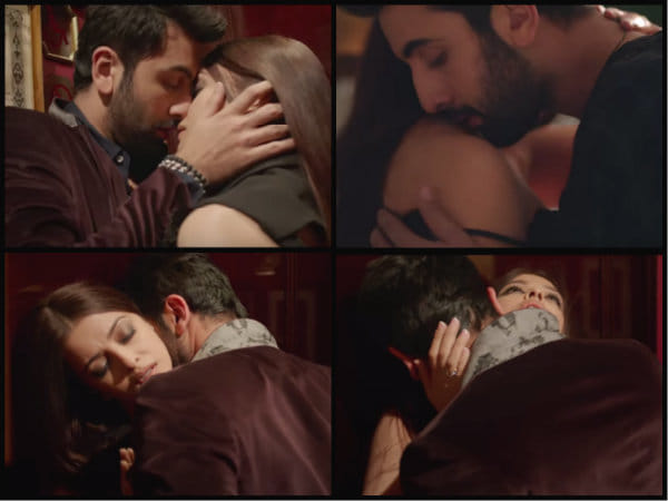 Ranbir reacts on intimate scenes with Aishwarya and you can't miss it