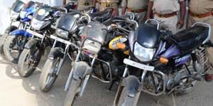 Two arrested, including six bikes stolen
