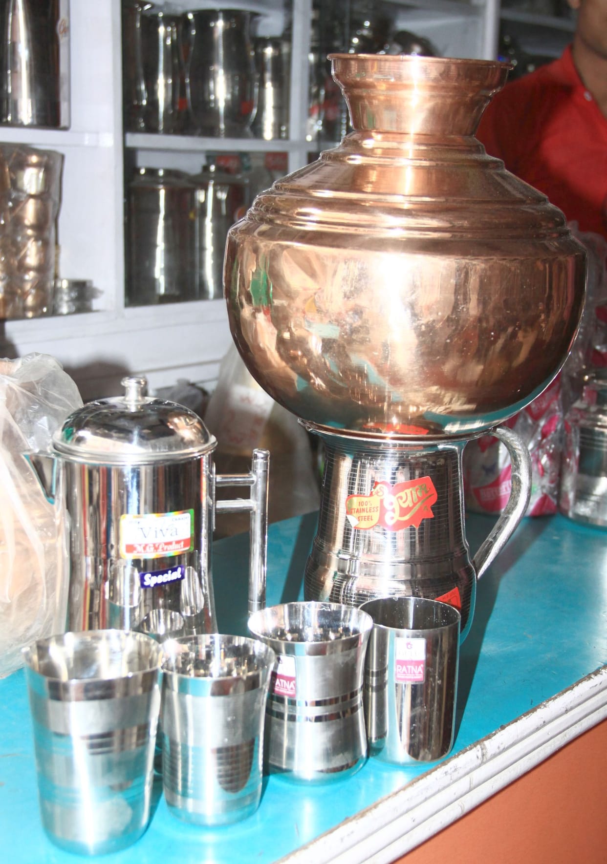jwellaraies  and pots in bazaar for dhanteras