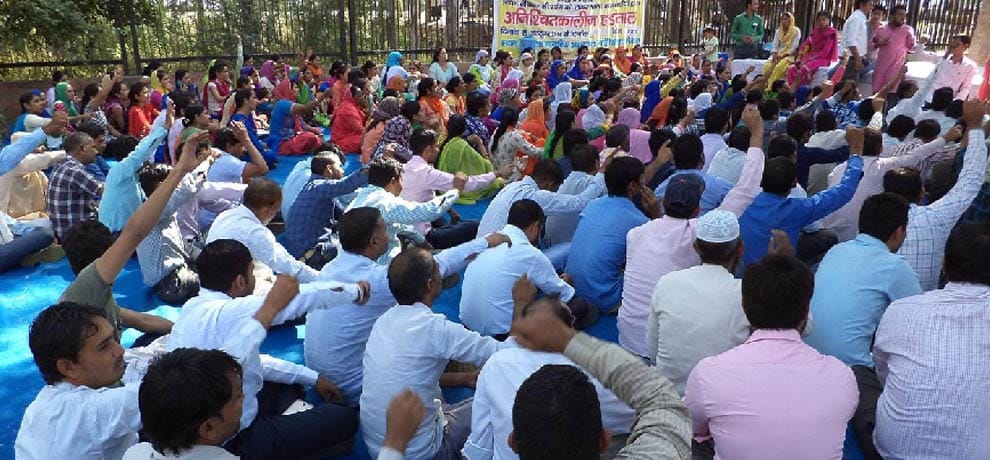 fir order against nhm employee who are on strike