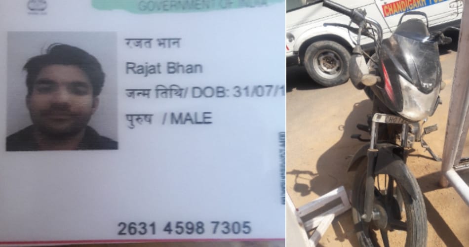 major accident at kalagram light point chandigarh, death