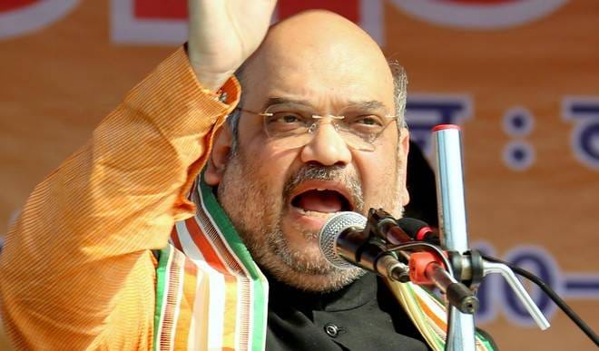 amit shah attacked on sp bsp 