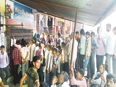 Central bank clients commotion