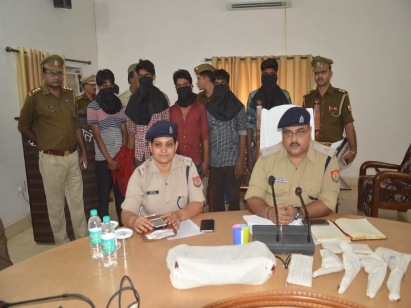 five criminals arrested in mathura