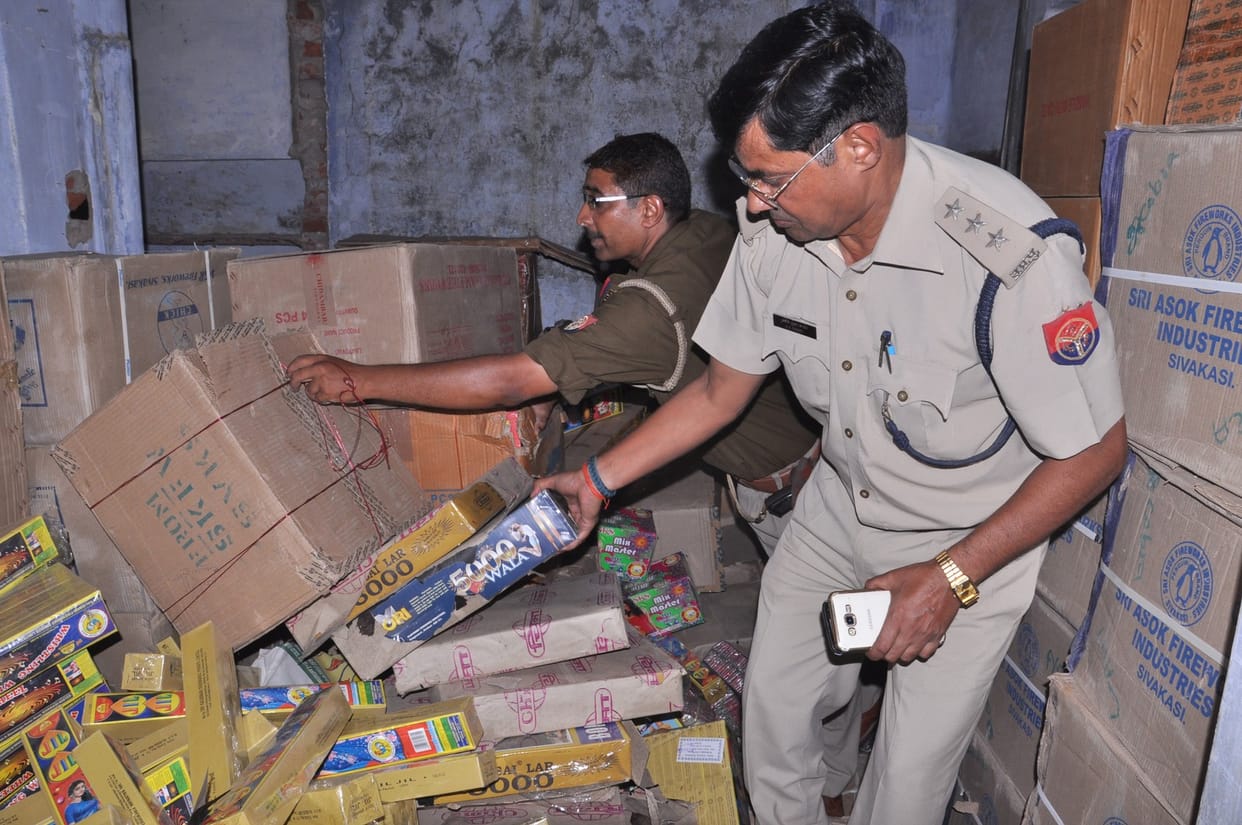 recovered the consignment of firecrackers