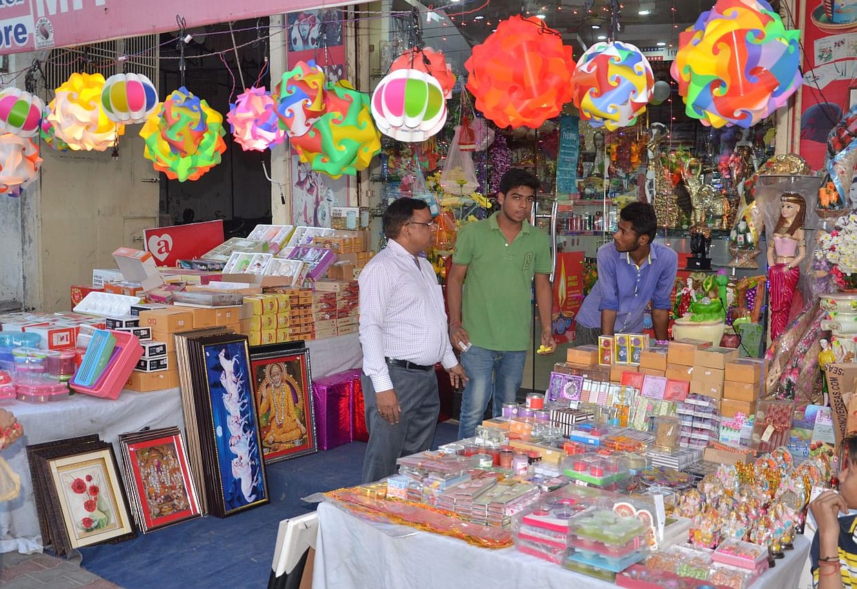 Dhanteras today, the buzzing market.