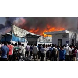 ware house, fire, fire bigrade, short, circut