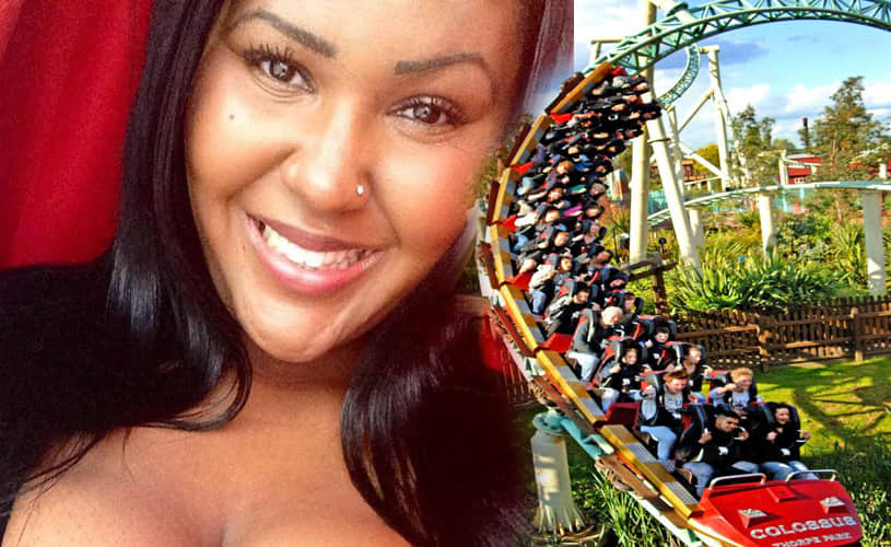woman banned from ride Colossus because of her 36L boobs
