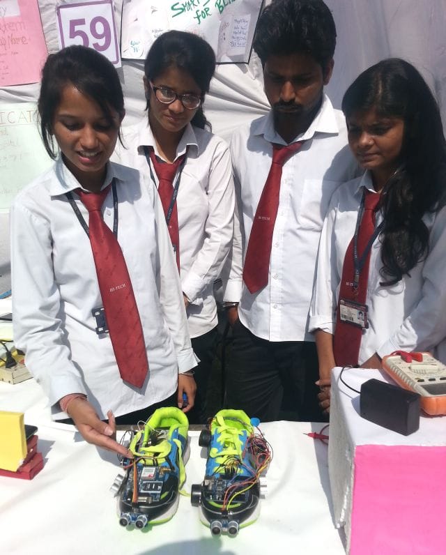 The eye will be blind smart shoes