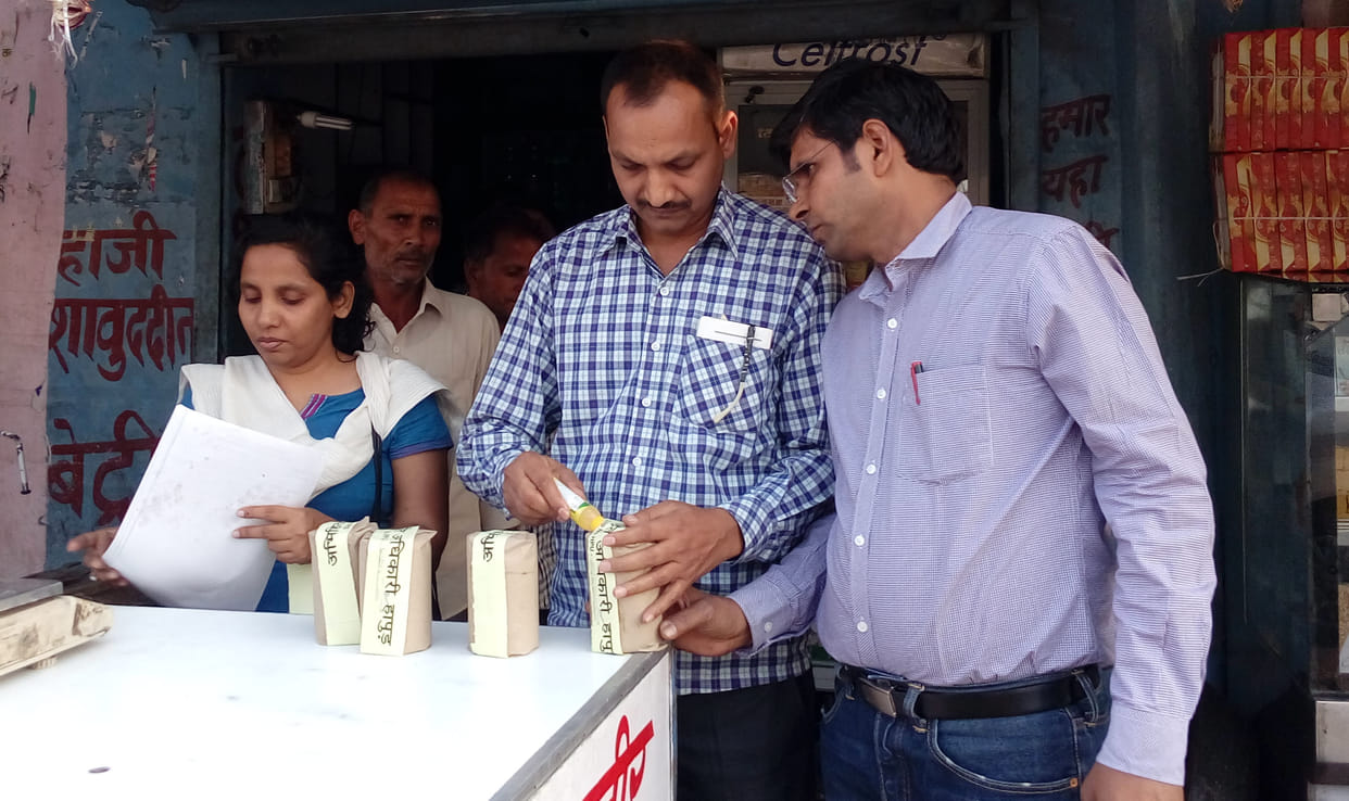 Mawa, cheese and dessert raid on five shops.