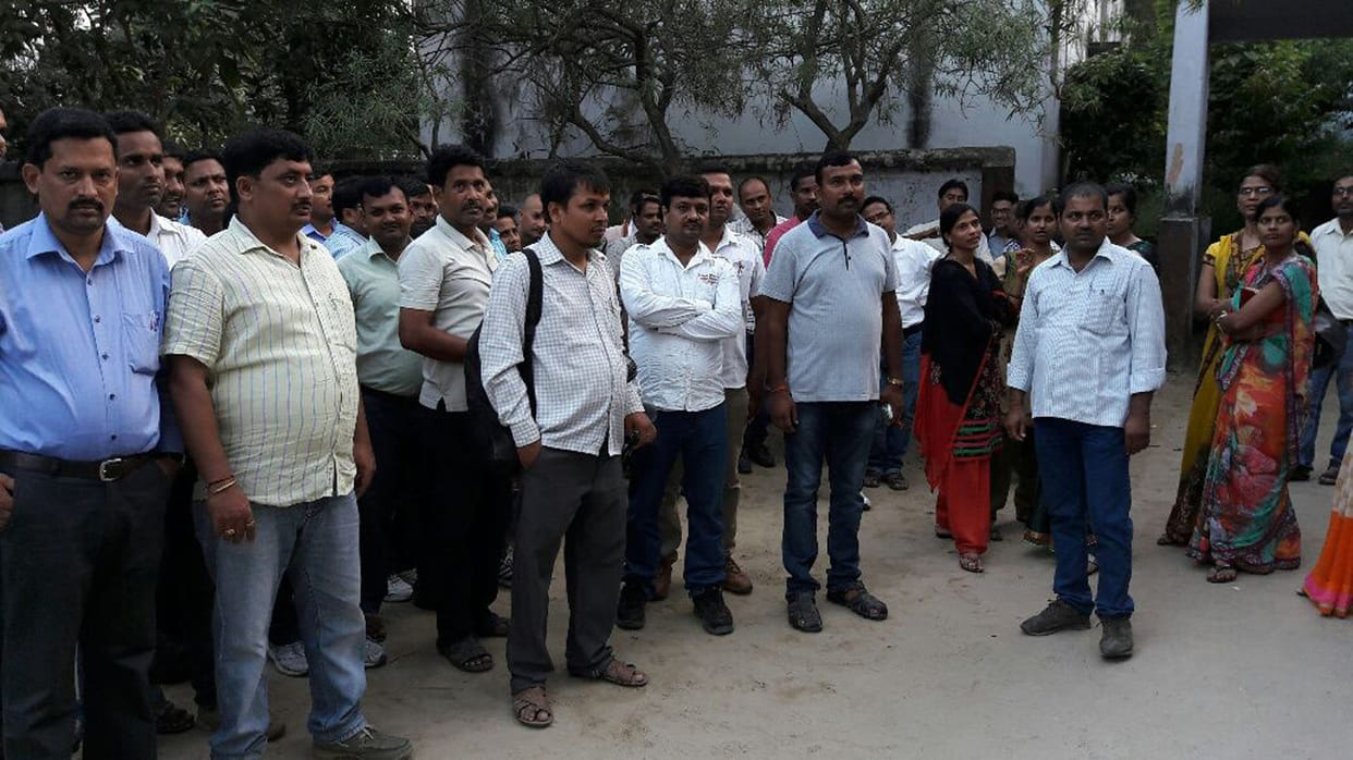 Teachers at the BSA office commotion