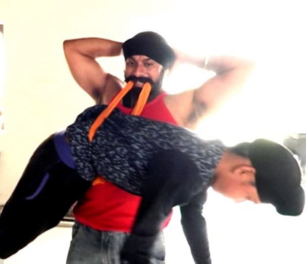  steel man of india amandeep singh is preparing to fight with Rhino