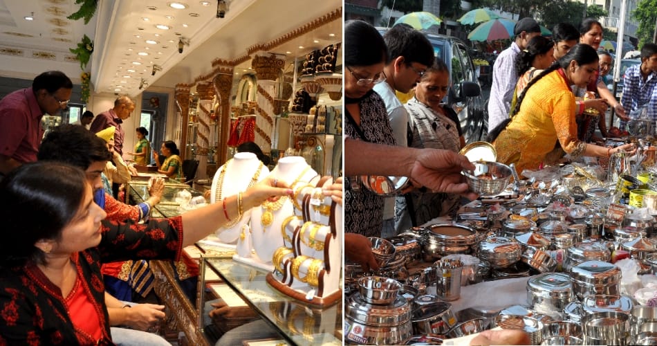 धनतेरस पर्व पर बाजारों पर हुई धनवर्षा