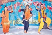 cultural programme, girls perform, people enjoy, kaithal