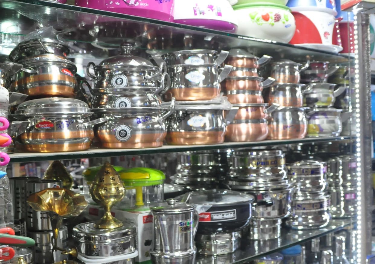 first preference of customer is steel utensil