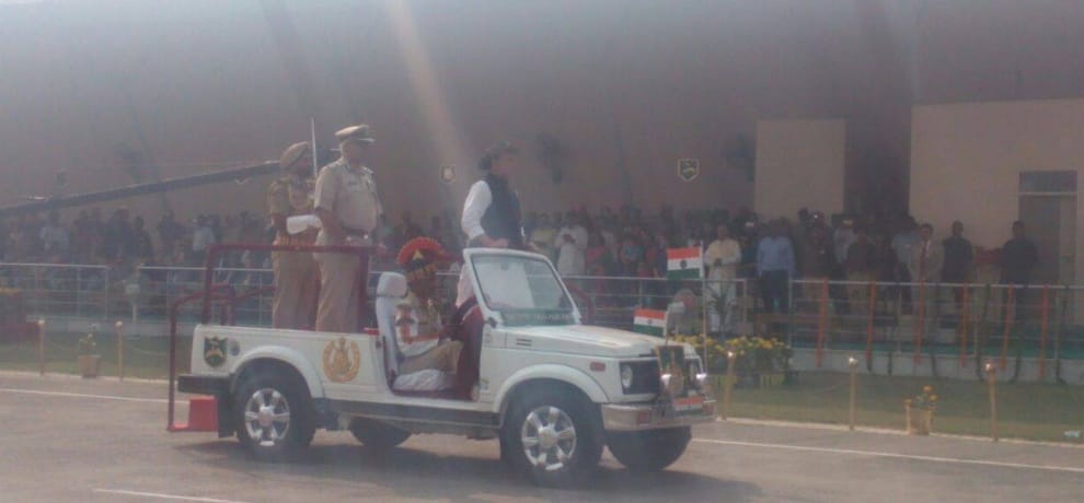 rajnath singh reaches at 55 itbp day, says terror is act of cowards