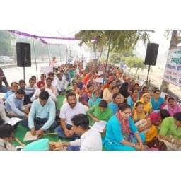NHM employees, protest,Sirsa, civil hospital, Sirsa
