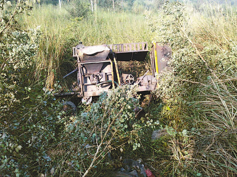 passenger train ramed