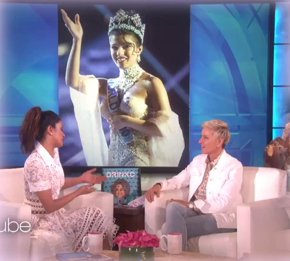 priyanka chopra takes a tequila shot during tv show 