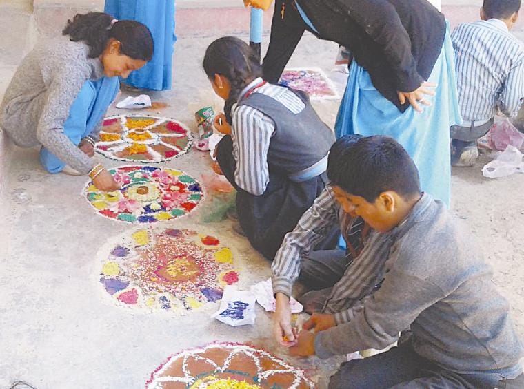 Aepn schools, rangoli competitions boom