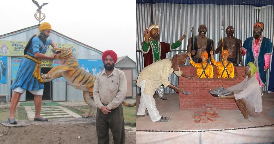 amazing story of sardar parminder singh, created unique museum with live statue of sikh martyrs