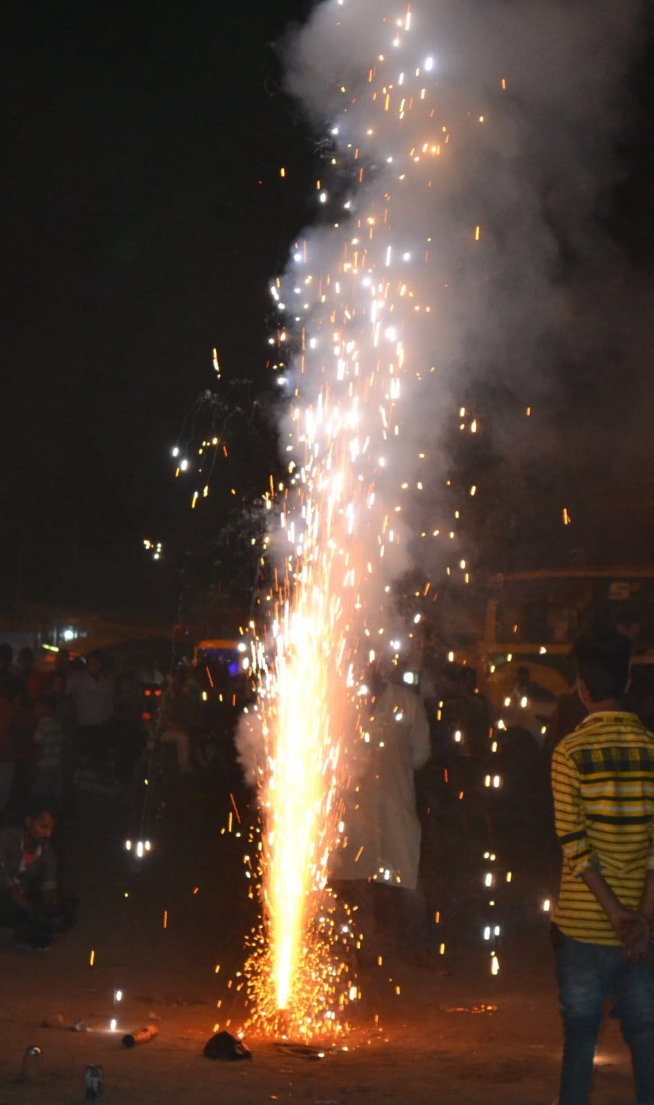 Fireworks between Completion of programs