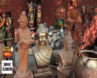 Buddha in new trend during Diwali in Chandigarh