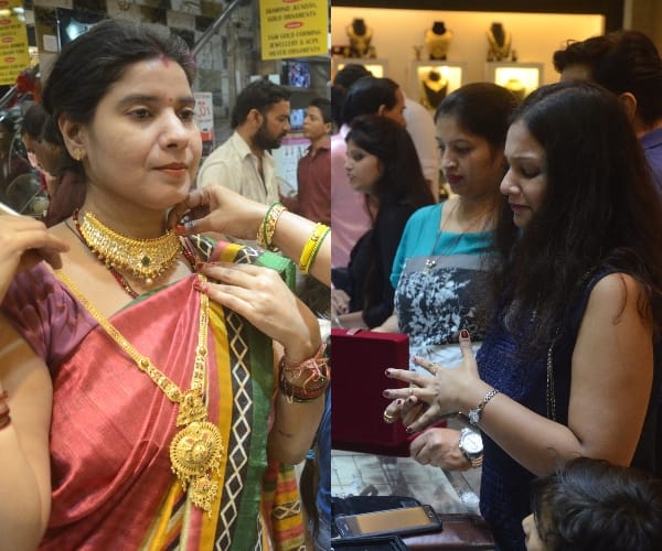 huge sale of gold on dhanteras.