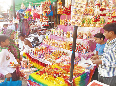 Diwali are also buzzing little market had plenty Shopping